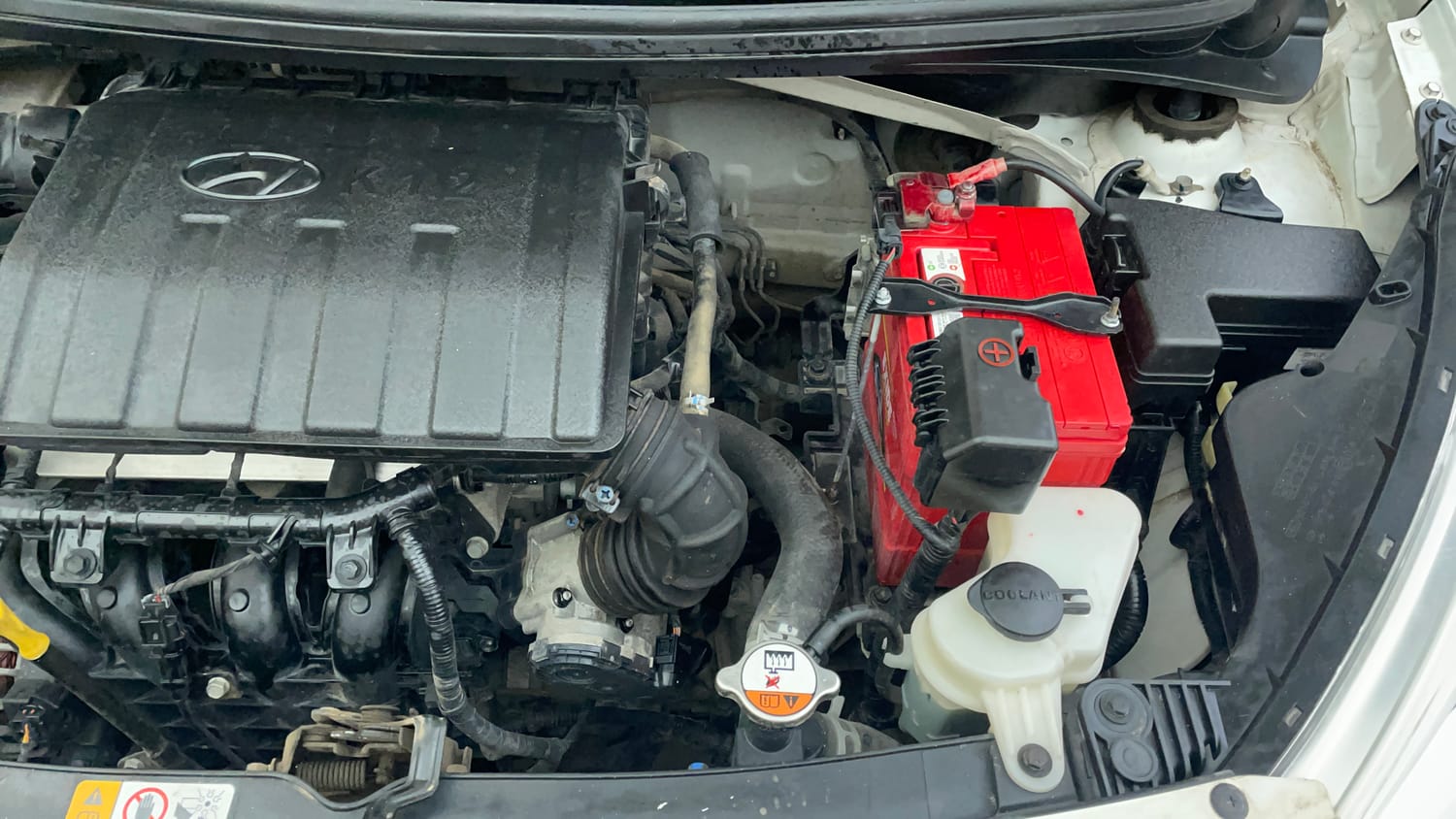 Used 2018 Hyundai Grand i10 Magna 1.2 Kappa VTVT Petrol Manual engine ENGINE LEFT SIDE VIEW