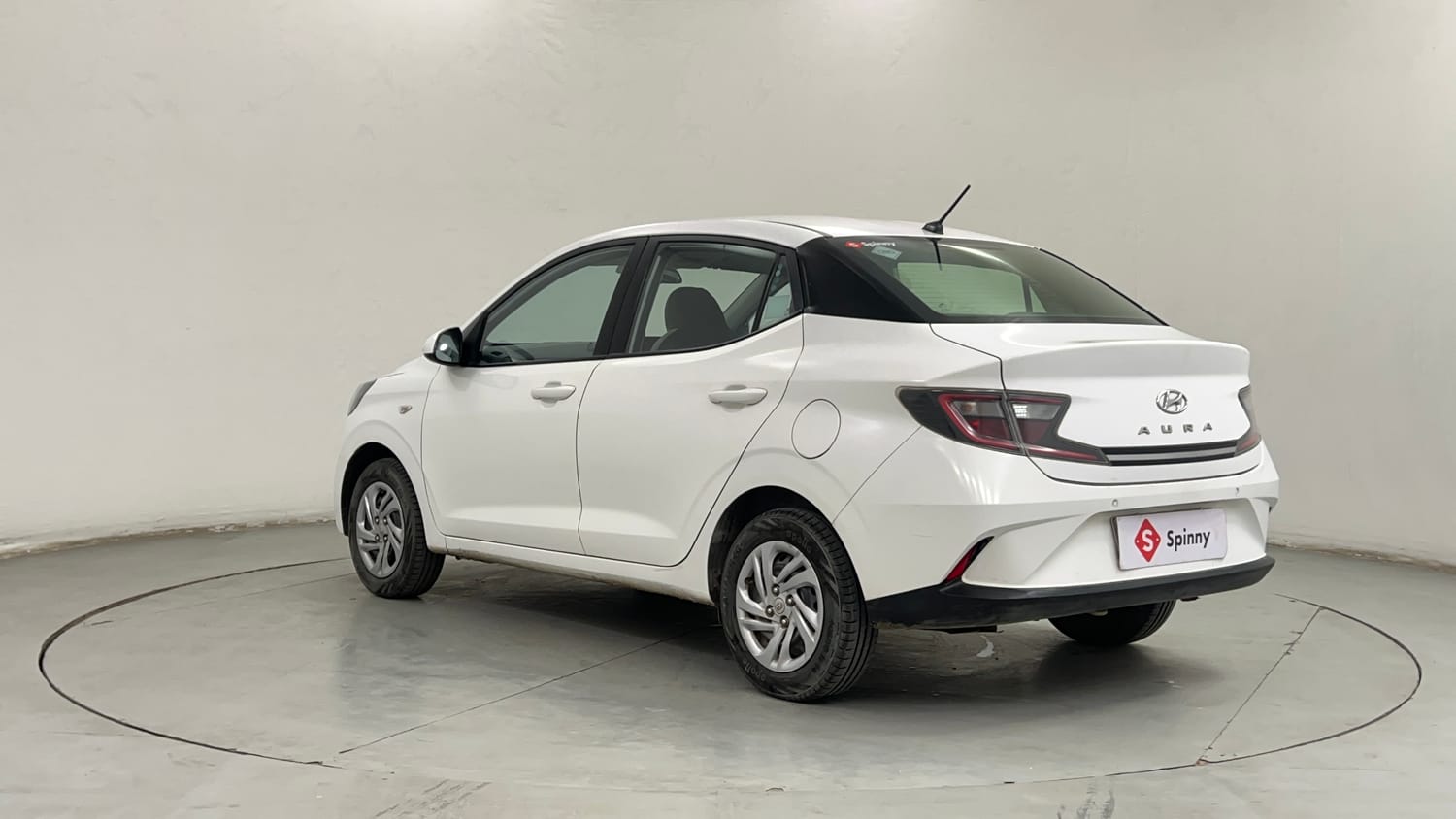 Used 2021 Hyundai Aura S 1.2 CNG Cng Manual exterior LEFT REAR CORNER VIEW