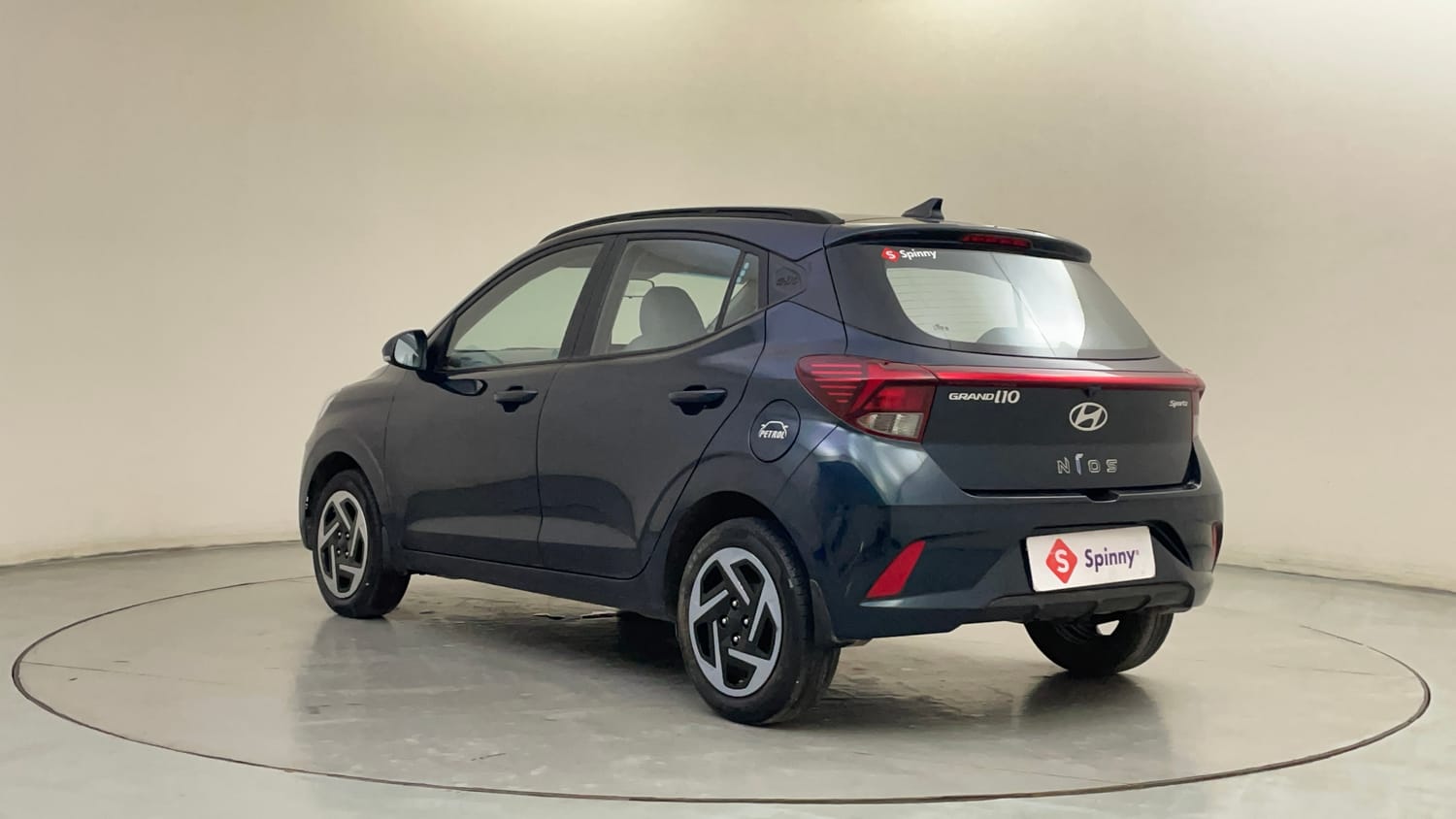 Used 2023 Hyundai Grand i10 Nios Sportz 1.2 Kappa VTVT Petrol Manual exterior LEFT REAR CORNER VIEW
