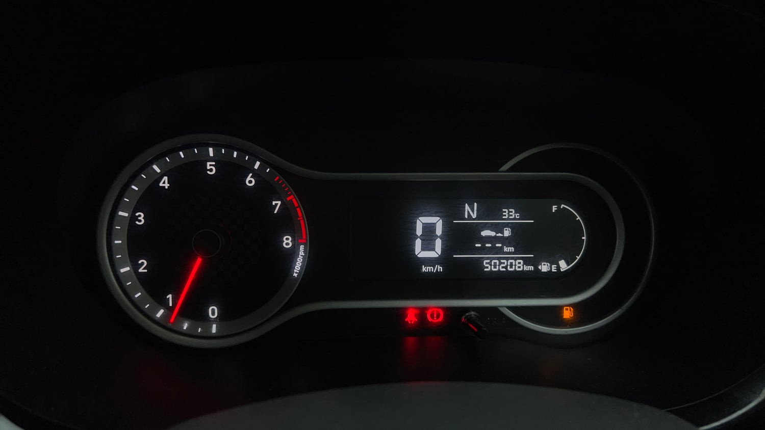 Used 2022 Hyundai Aura SX Plus 1.2 AMT Petrol Petrol Automatic interior CLUSTERMETER VIEW
