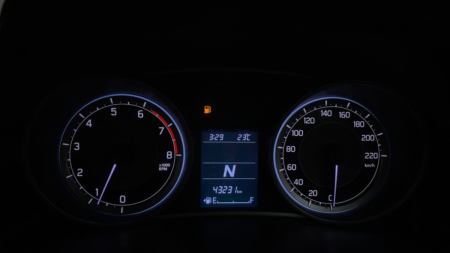 Used 2018 Maruti Suzuki Dzire VXi AMT Petrol Automatic interior CLUSTERMETER VIEW