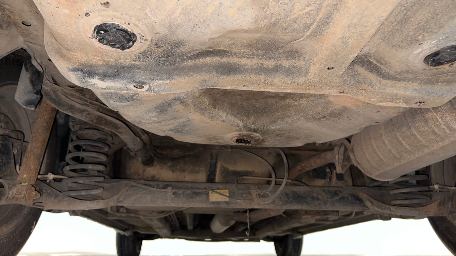 Used 2012 Maruti Suzuki Swift Dzire LXi 1.2 BS-IV Petrol Manual extra REAR UNDERBODY VIEW (TAKEN FROM REAR)