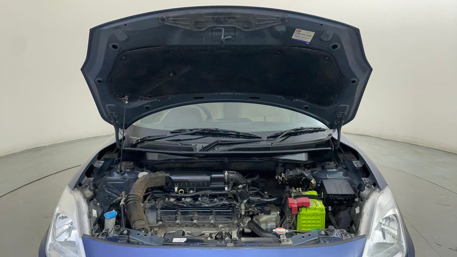 Used 2018 Maruti Suzuki Dzire VXi AMT Petrol Automatic engine ENGINE & BONNET OPEN FRONT VIEW