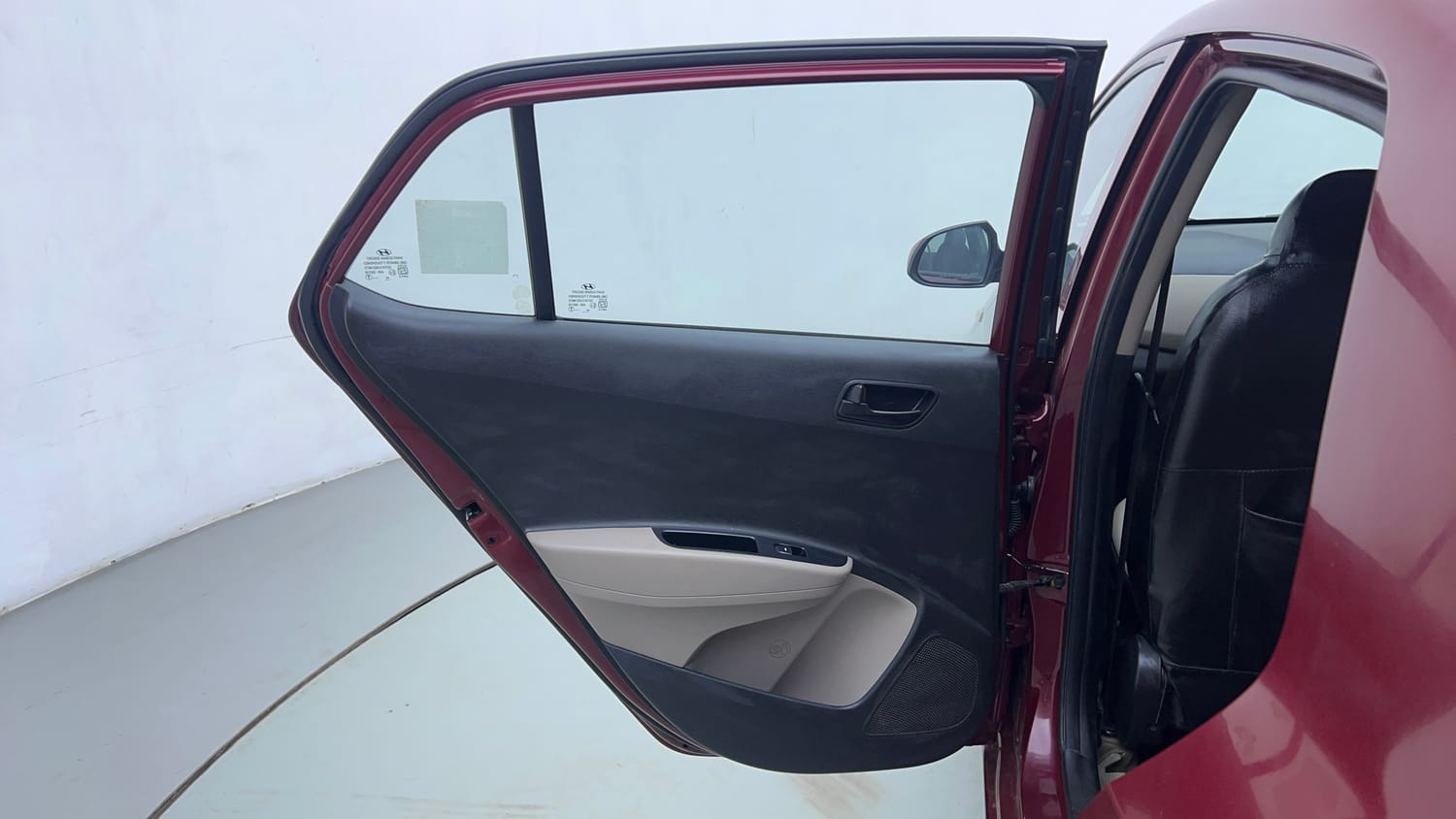 Used 2014 Hyundai Grand i10 Magna 1.2 Kappa VTVT Petrol Manual interior LEFT REAR DOOR OPEN VIEW