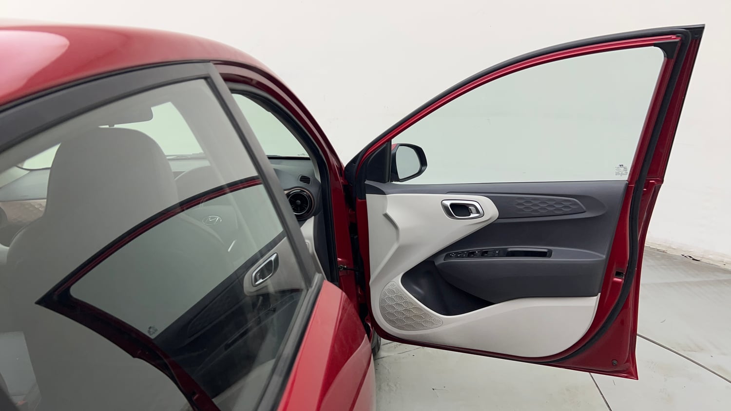 Used 2022 Hyundai Aura SX Plus 1.2 AMT Petrol Petrol Automatic interior RIGHT FRONT DOOR OPEN VIEW