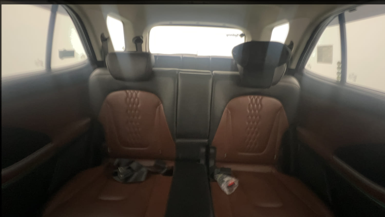 Used 2022 Hyundai Alcazar Signature (O) 7 Seater 1.5 Diesel AT Diesel Automatic interior REAR SEAT CONDITION VIEW