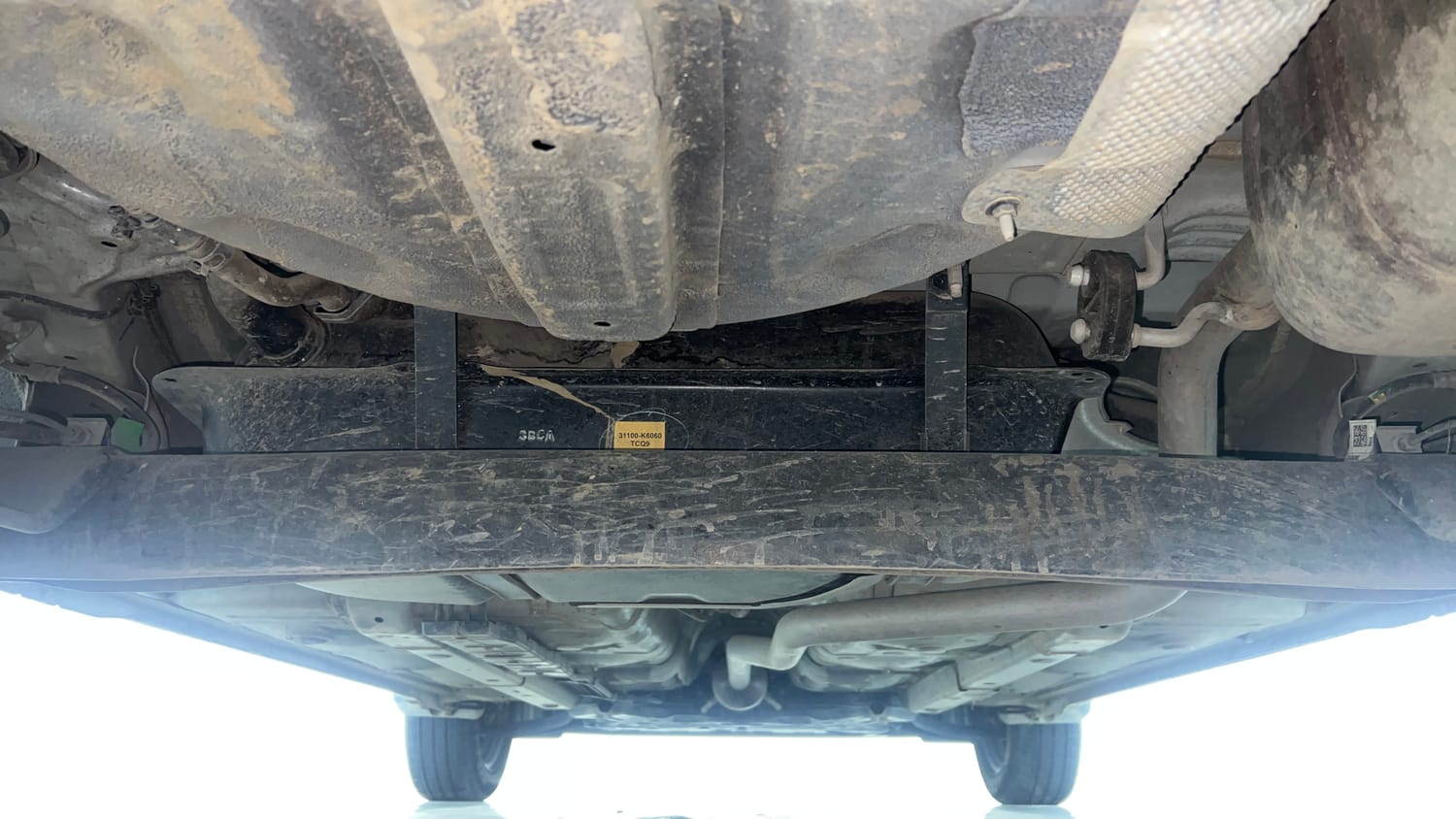 Used 2023 Hyundai Grand i10 Nios Sportz 1.2 Kappa VTVT Petrol Manual extra REAR UNDERBODY VIEW (TAKEN FROM REAR)