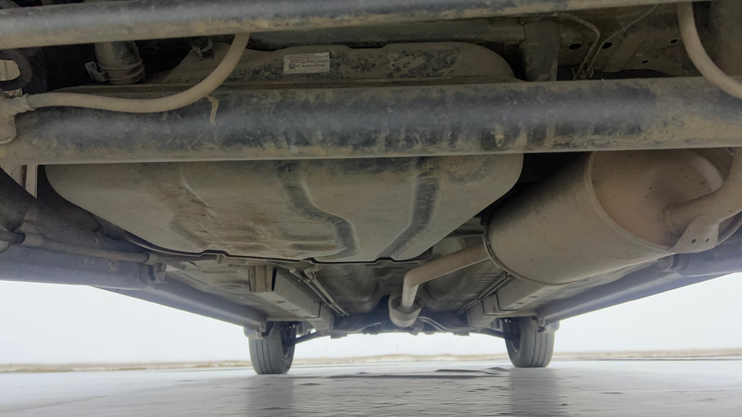Used 2017 Maruti Suzuki Wagon R VXI Petrol Manual extra REAR UNDERBODY VIEW (TAKEN FROM REAR)
