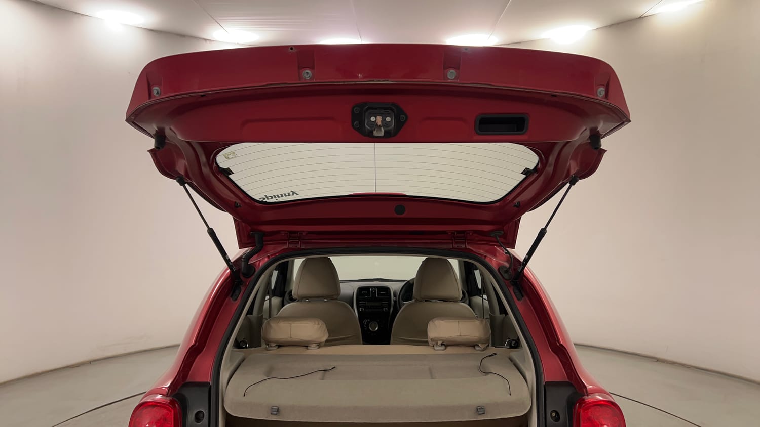 Used 2015 Nissan Micra XV CVT Petrol Automatic interior DICKY DOOR OPEN VIEW