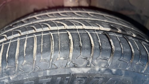 Used 2021 Honda City V Petrol Petrol Manual tyres RIGHT FRONT TYRE TREAD VIEW