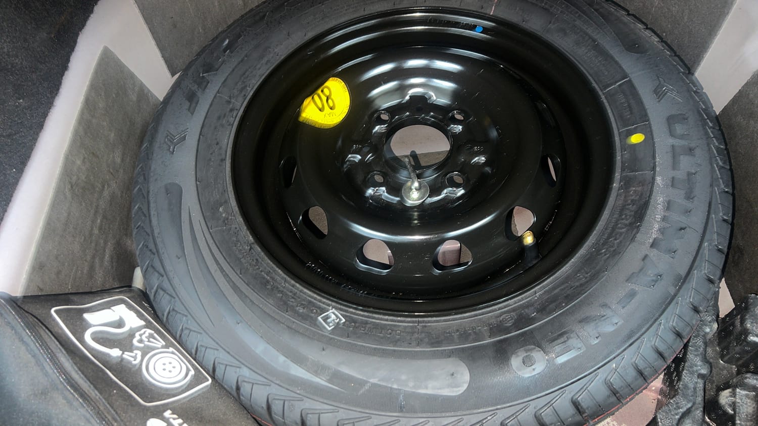 Used 2021 Tata Tigor XZA Plus Petrol Automatic tyres SPARE TYRE VIEW