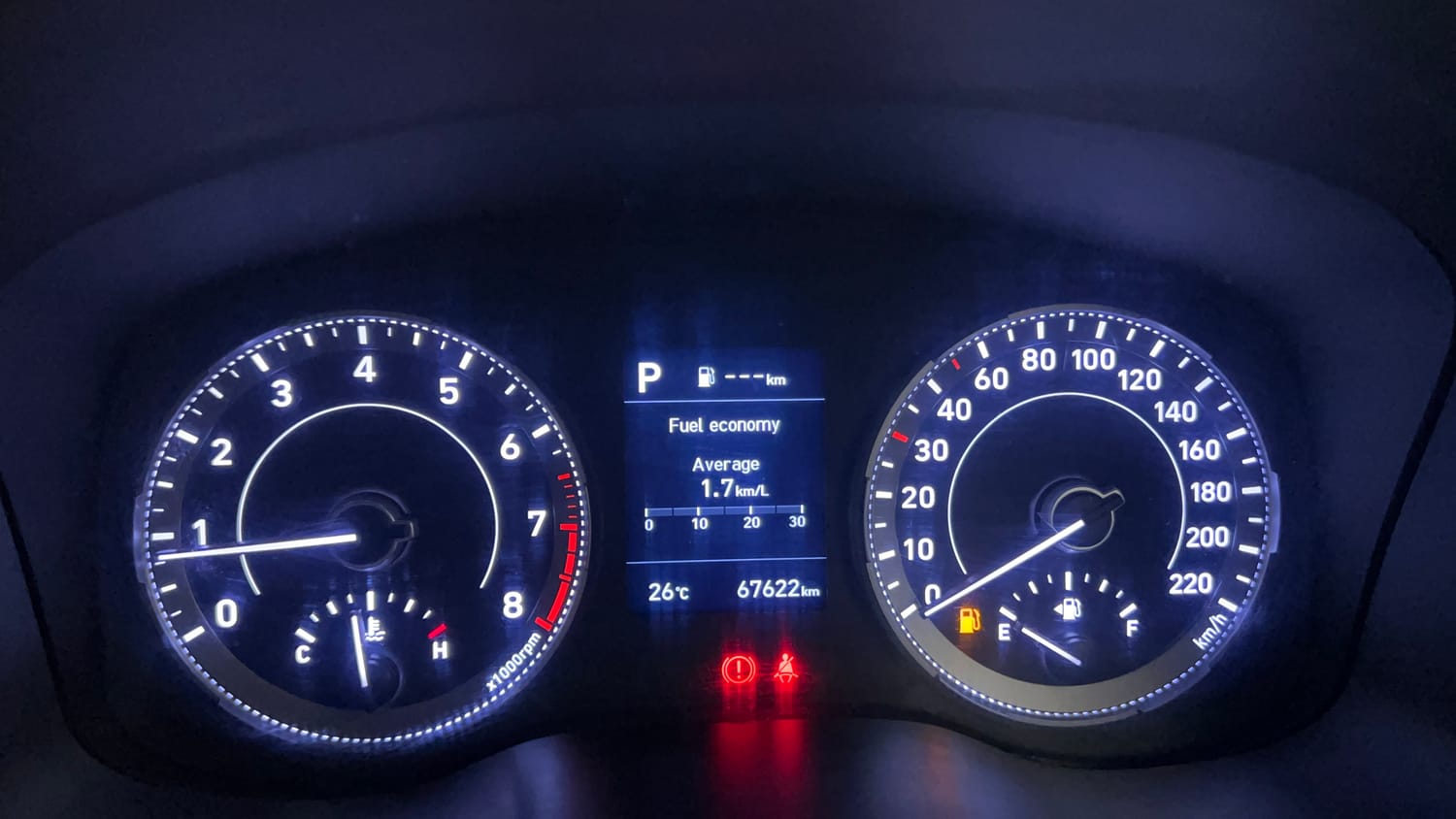 Used 2019 Hyundai Venue SX Plus 1.0 Turbo DCT Petrol Automatic interior CLUSTERMETER VIEW