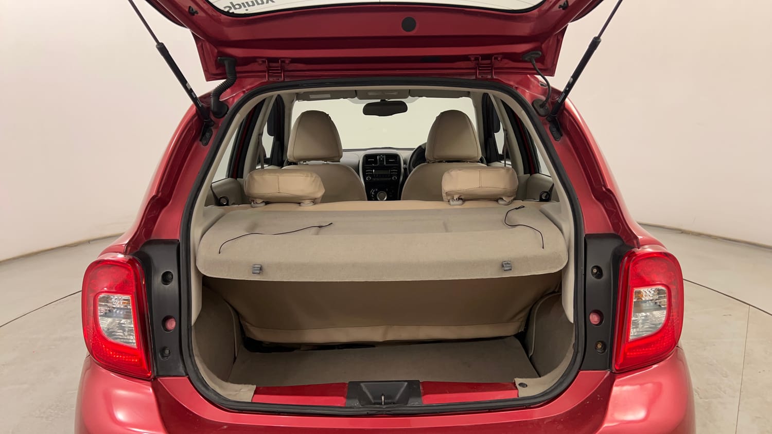 Used 2015 Nissan Micra XV CVT Petrol Automatic interior DICKY INSIDE VIEW