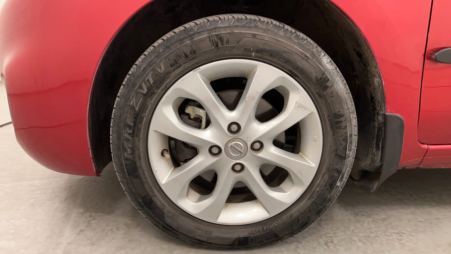 Used 2015 Nissan Micra XV CVT Petrol Automatic tyres LEFT FRONT TYRE RIM VIEW