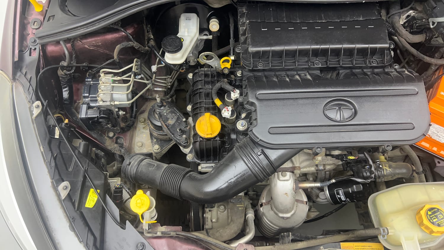 Used 2021 Tata Tigor XZA Plus Petrol Automatic engine ENGINE RIGHT SIDE VIEW