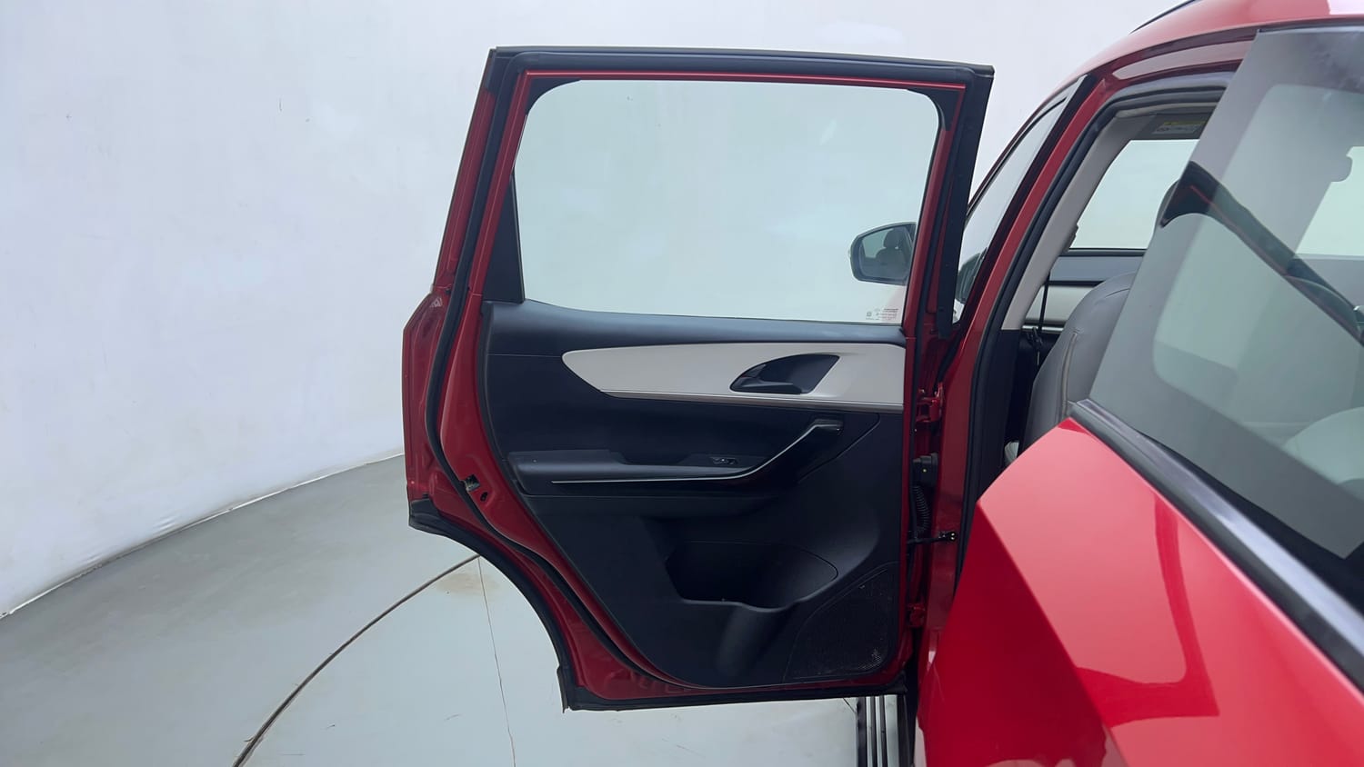Used 2022 Mahindra XUV700 AX 5 Petrol AT 5 STR Petrol Automatic interior LEFT REAR DOOR OPEN VIEW