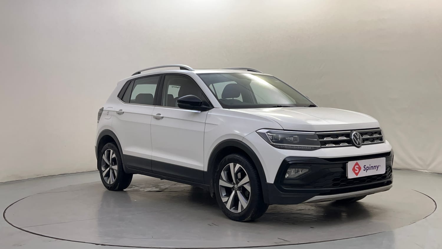 Used 2023 Volkswagen Taigun Topline 1.0 TSI AT Petrol Automatic exterior RIGHT FRONT CORNER VIEW