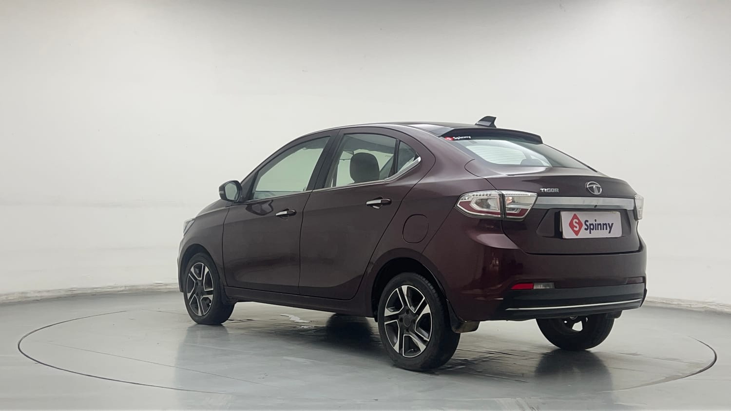 Used 2021 Tata Tigor XZA Plus Petrol Automatic exterior LEFT REAR CORNER VIEW