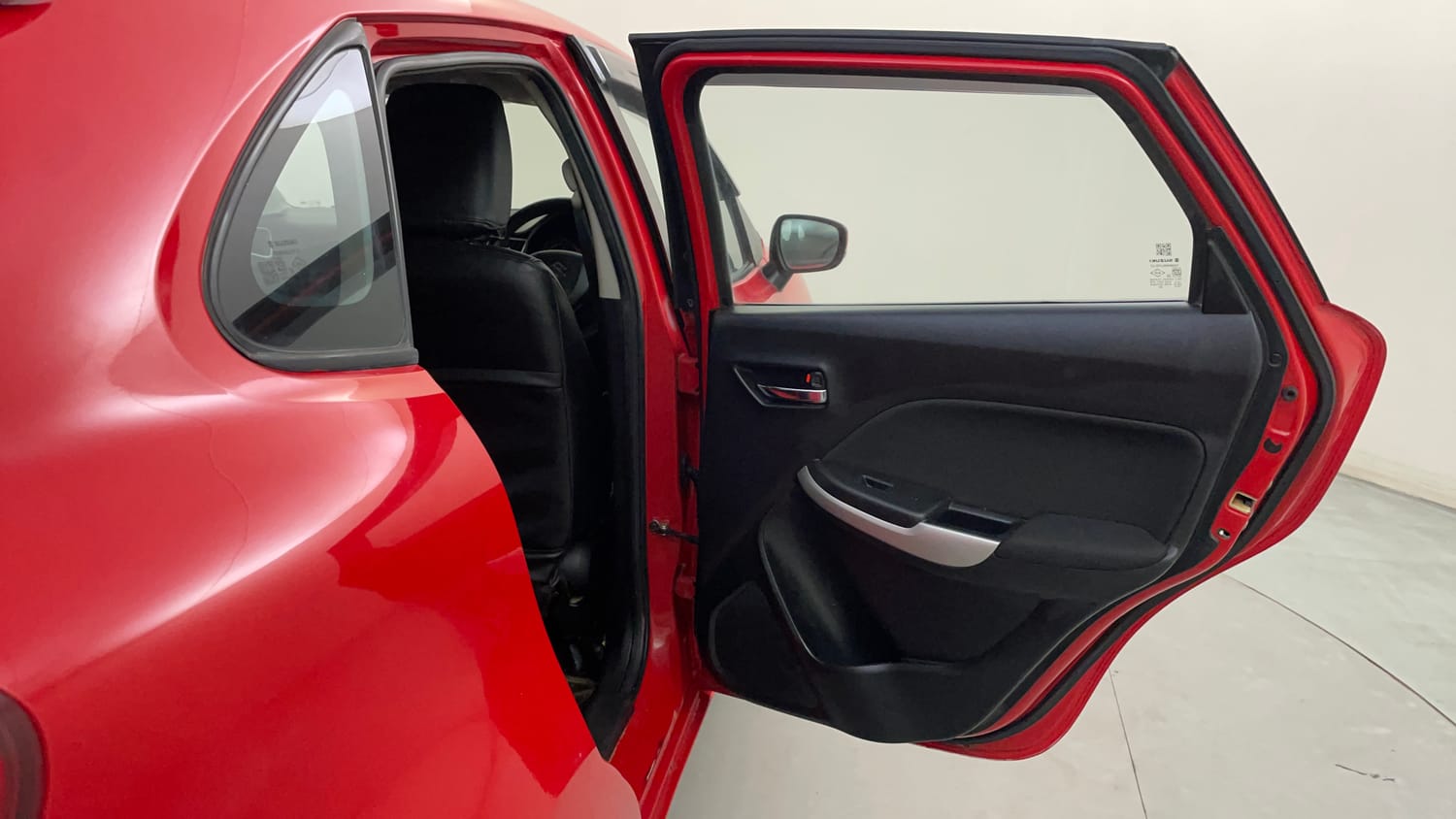 Used 2018 Maruti Suzuki Baleno Delta 1.2 Petrol Manual interior RIGHT REAR DOOR OPEN VIEW