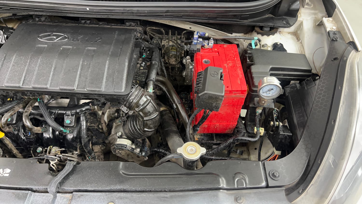 Used 2021 Hyundai Aura S 1.2 CNG Cng Manual engine ENGINE LEFT SIDE VIEW