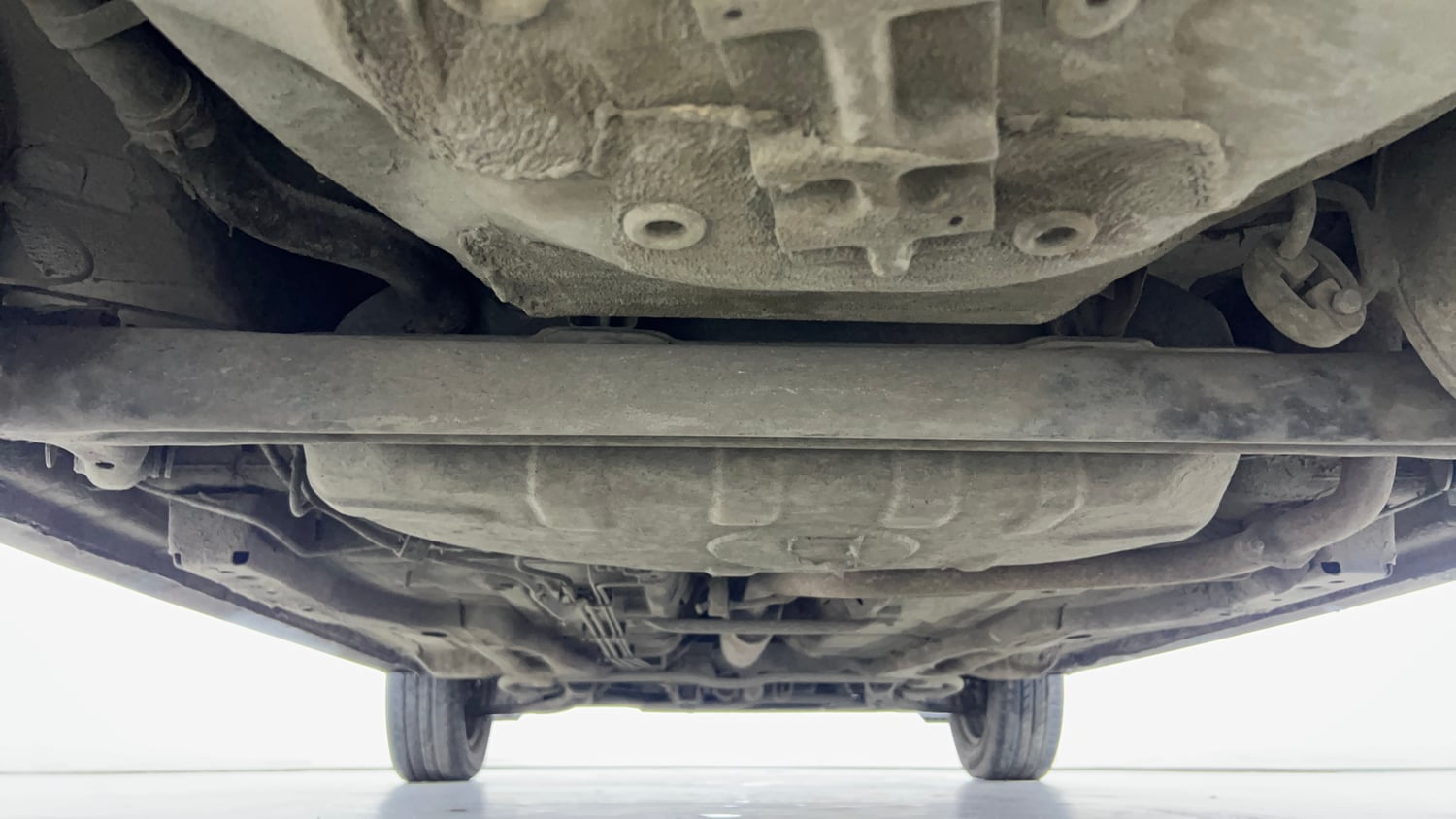 Used 2022 Tata Tiago XE Petrol Manual extra REAR UNDERBODY VIEW (TAKEN FROM REAR)