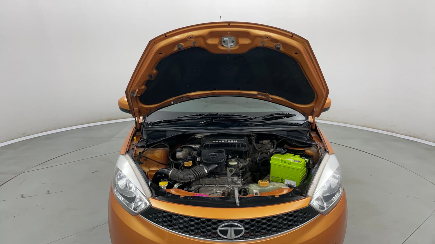Used 2016 Tata Tiago Revotron XT Petrol Manual engine ENGINE & BONNET OPEN FRONT VIEW