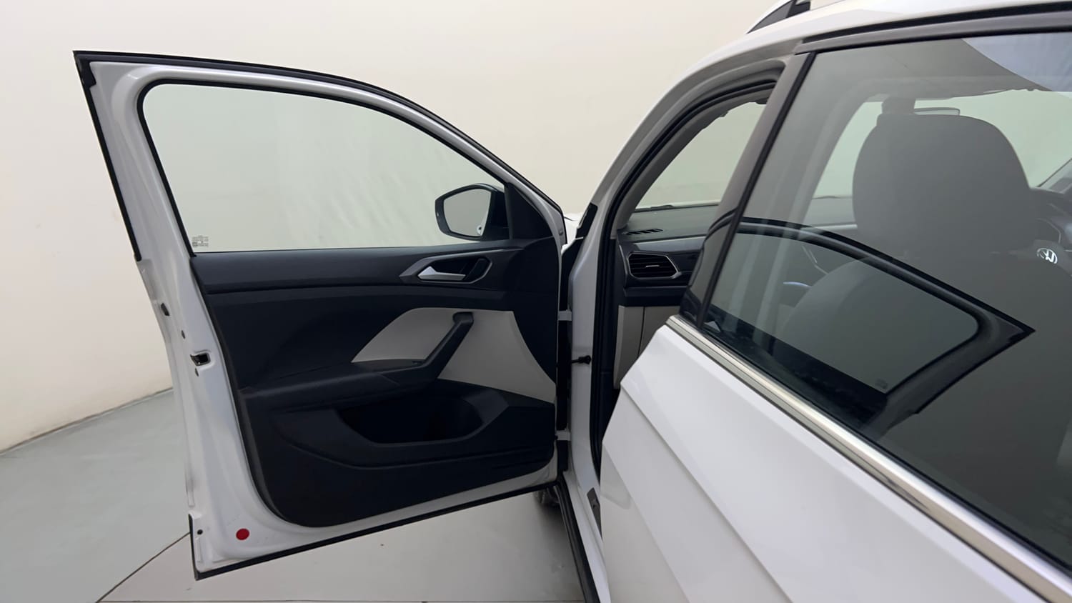 Used 2023 Volkswagen Taigun Topline 1.0 TSI AT Petrol Automatic interior LEFT FRONT DOOR OPEN VIEW