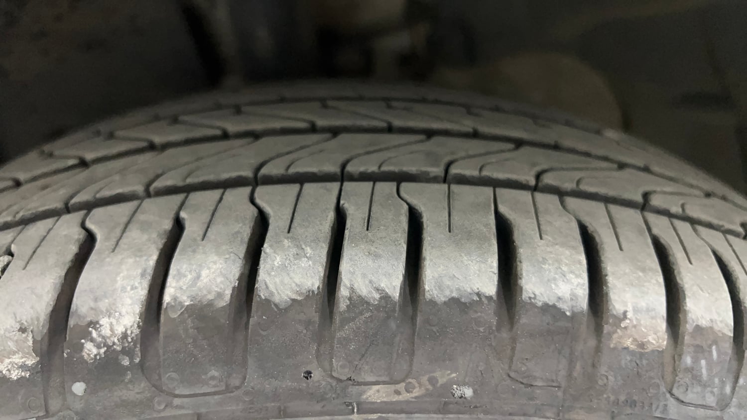 Used 2017 Ford EcoSport Titanium 1.5L Ti-VCT AT Petrol Automatic tyres LEFT FRONT TYRE TREAD VIEW
