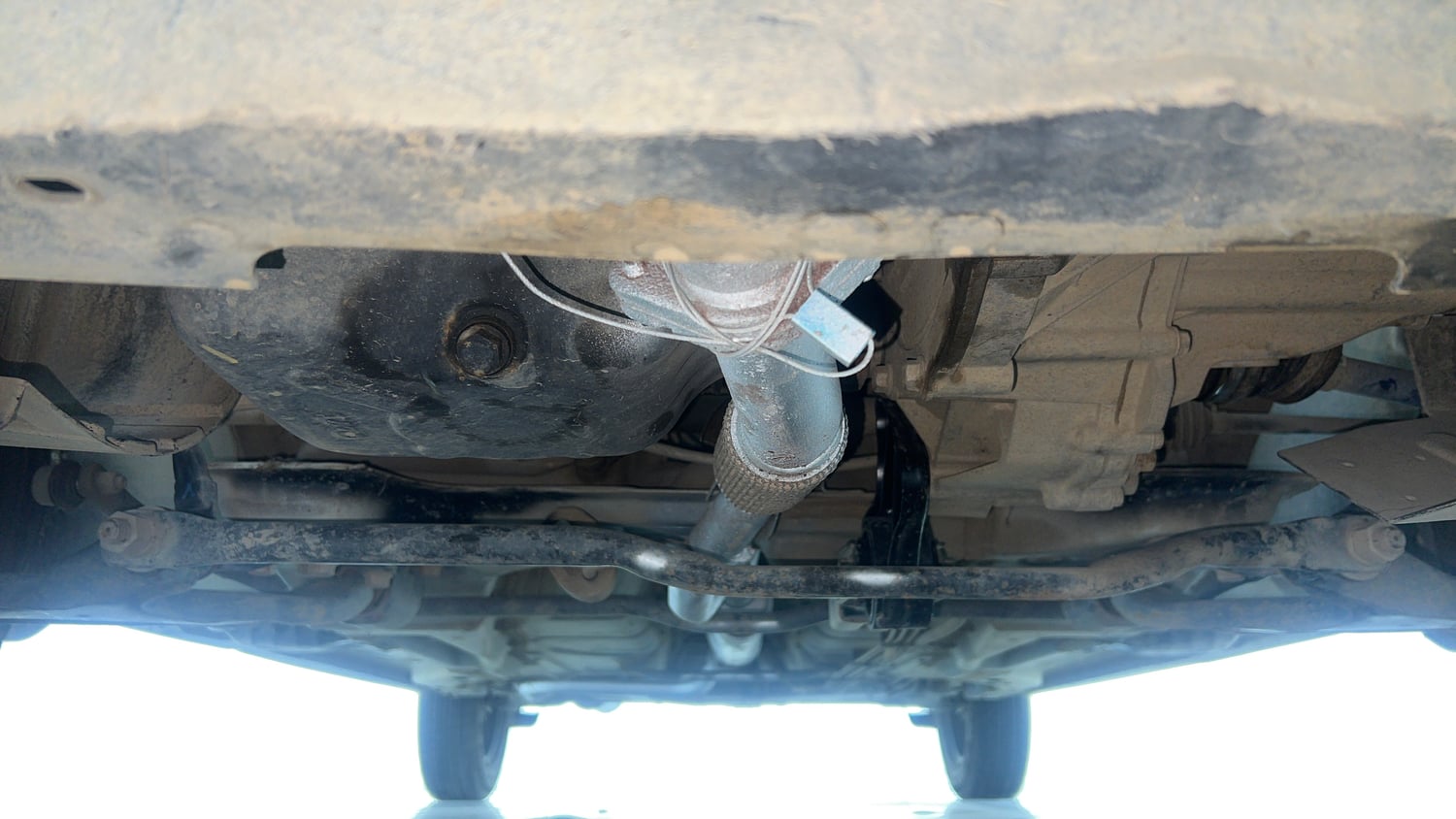 Used 2023 Tata Tiago XE Petrol Manual extra FRONT LEFT UNDERBODY VIEW