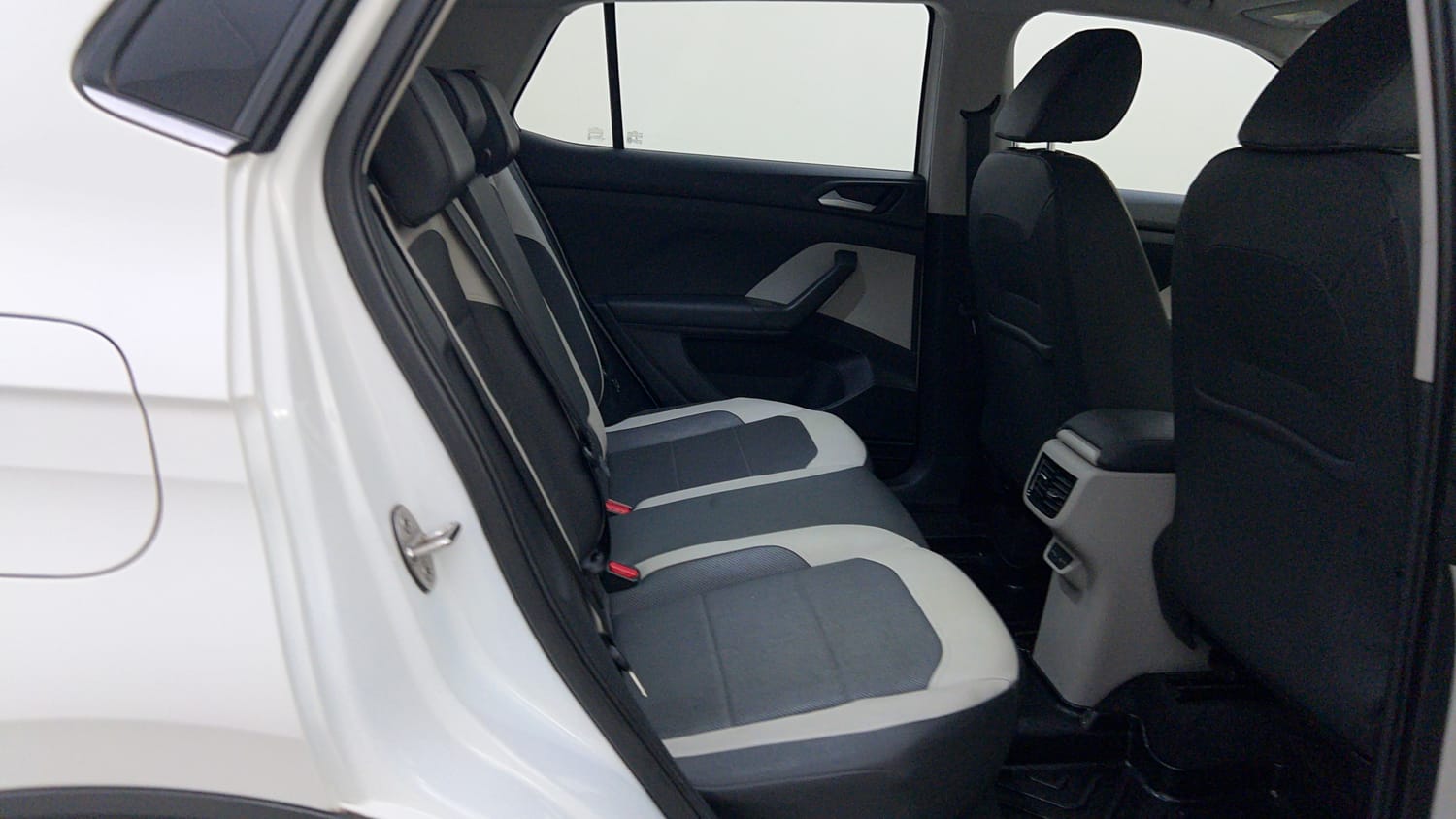 Used 2023 Volkswagen Taigun Topline 1.0 TSI AT Petrol Automatic interior RIGHT SIDE REAR DOOR CABIN VIEW