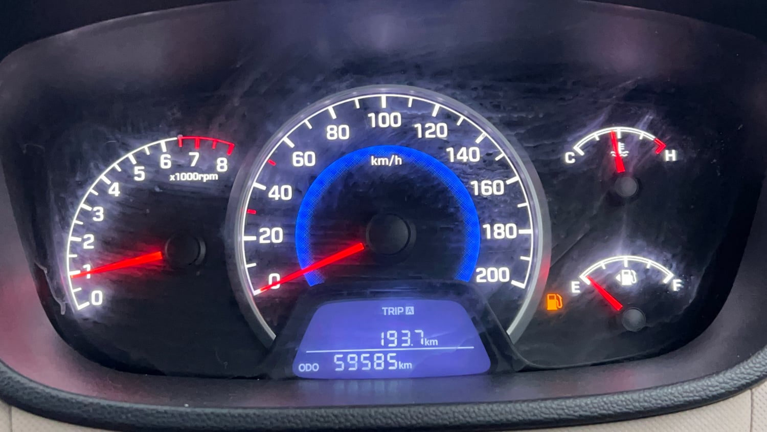 Used 2020 Hyundai Grand i10 Sportz 1.2 Kappa VTVT Petrol Manual interior CLUSTERMETER VIEW