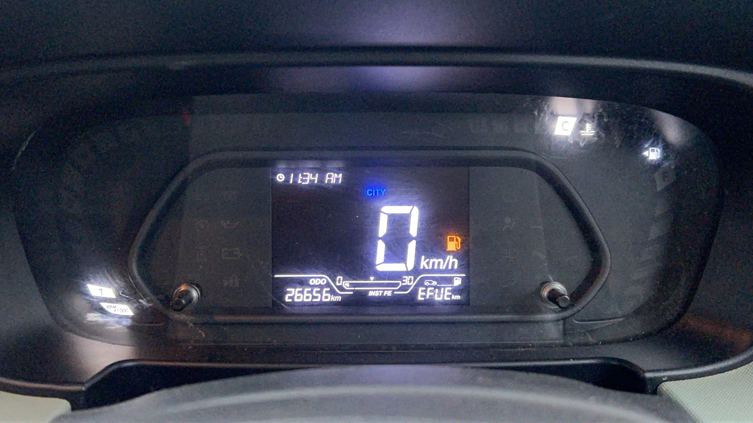 Used 2024 Tata Punch Adventure MT Petrol Manual interior CLUSTERMETER VIEW