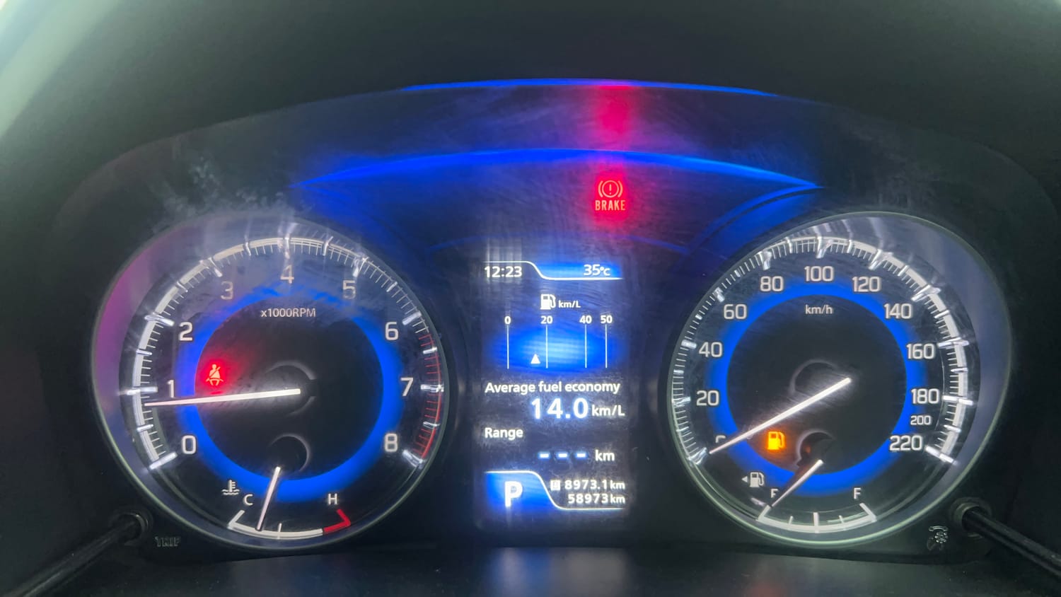 Used 2018 Maruti Suzuki Baleno Alpha 1.2 AT Petrol Automatic interior CLUSTERMETER VIEW