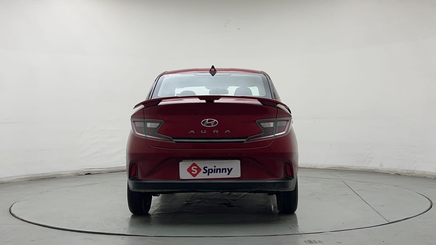 Used 2022 Hyundai Aura SX Plus 1.2 AMT Petrol Petrol Automatic exterior BACK VIEW