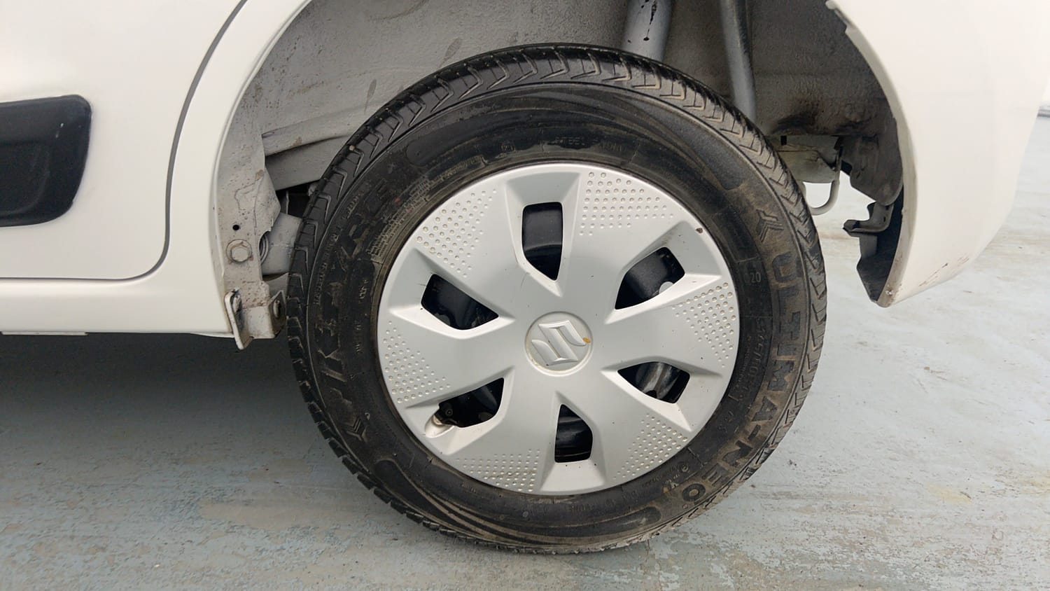 Used 2023 Maruti Suzuki Alto K10 VXi Plus Petrol Manual tyres LEFT REAR TYRE RIM VIEW