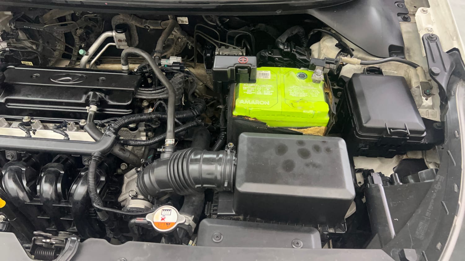 Used 2016 Hyundai Elite i20 Sportz 1.2 Petrol Manual engine ENGINE LEFT SIDE VIEW