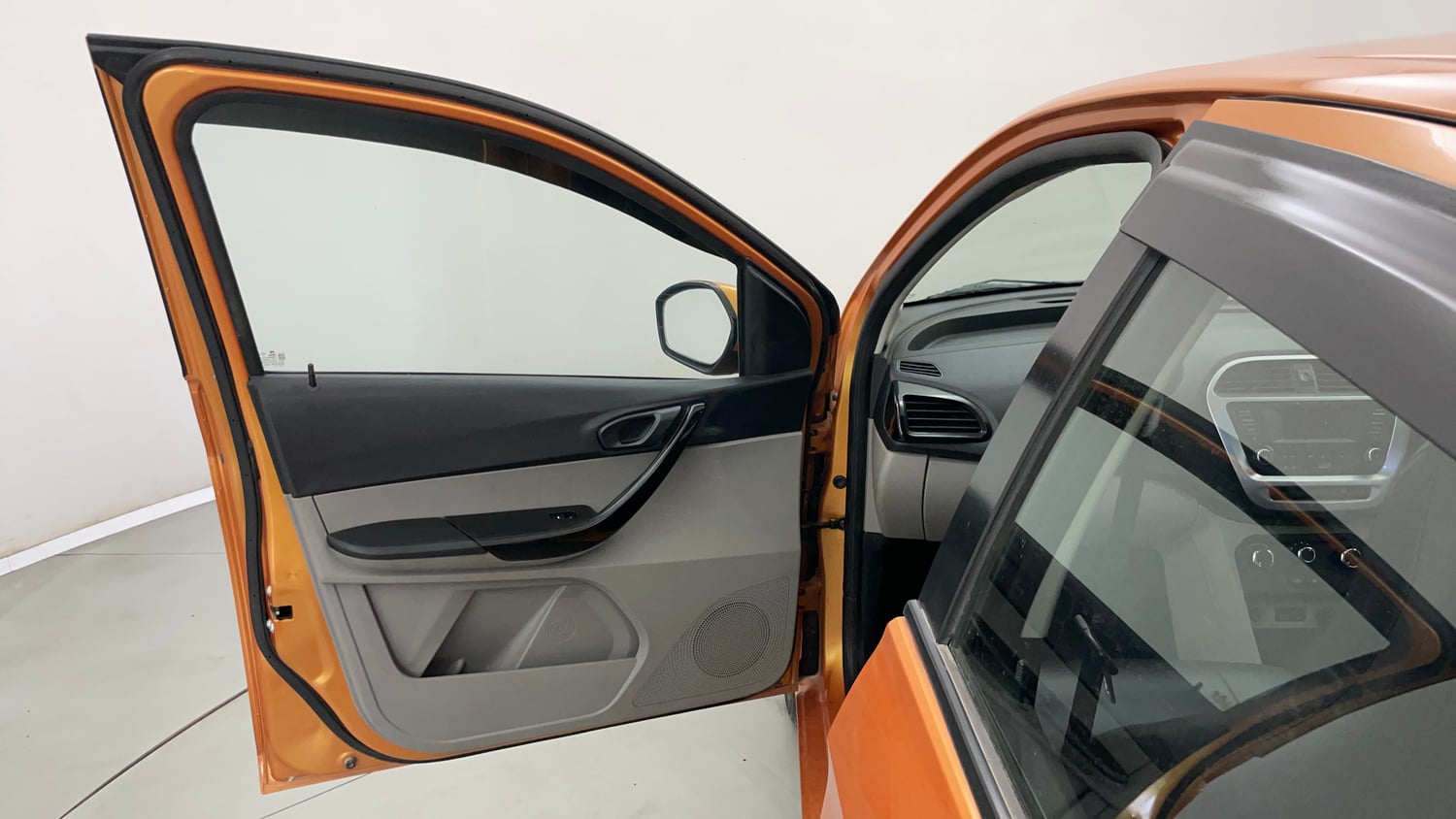Used 2016 Tata Tiago Revotron XT Petrol Manual interior LEFT FRONT DOOR OPEN VIEW