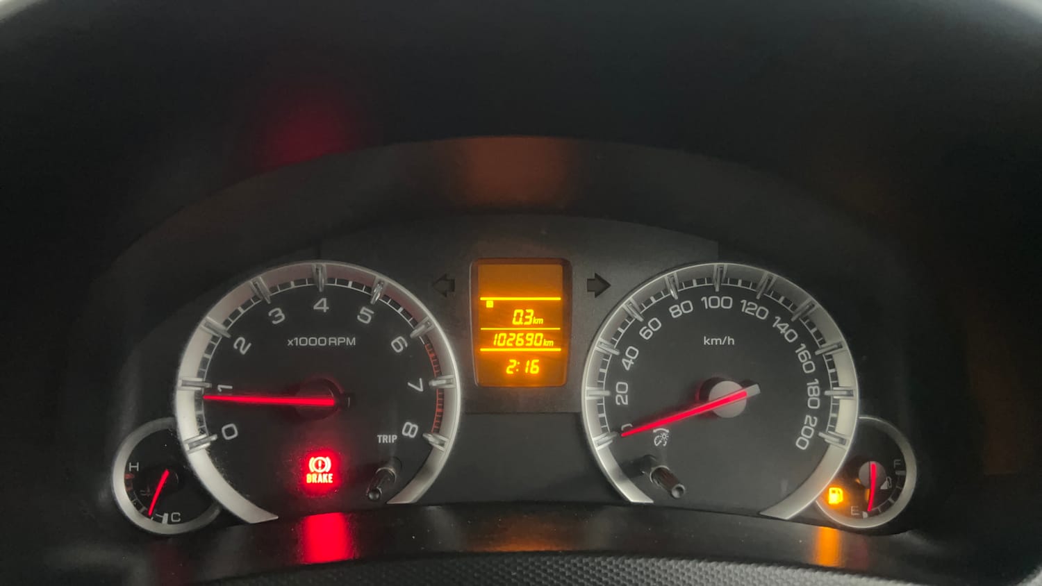Used 2013 Maruti Suzuki Swift VXi Petrol Manual interior CLUSTERMETER VIEW