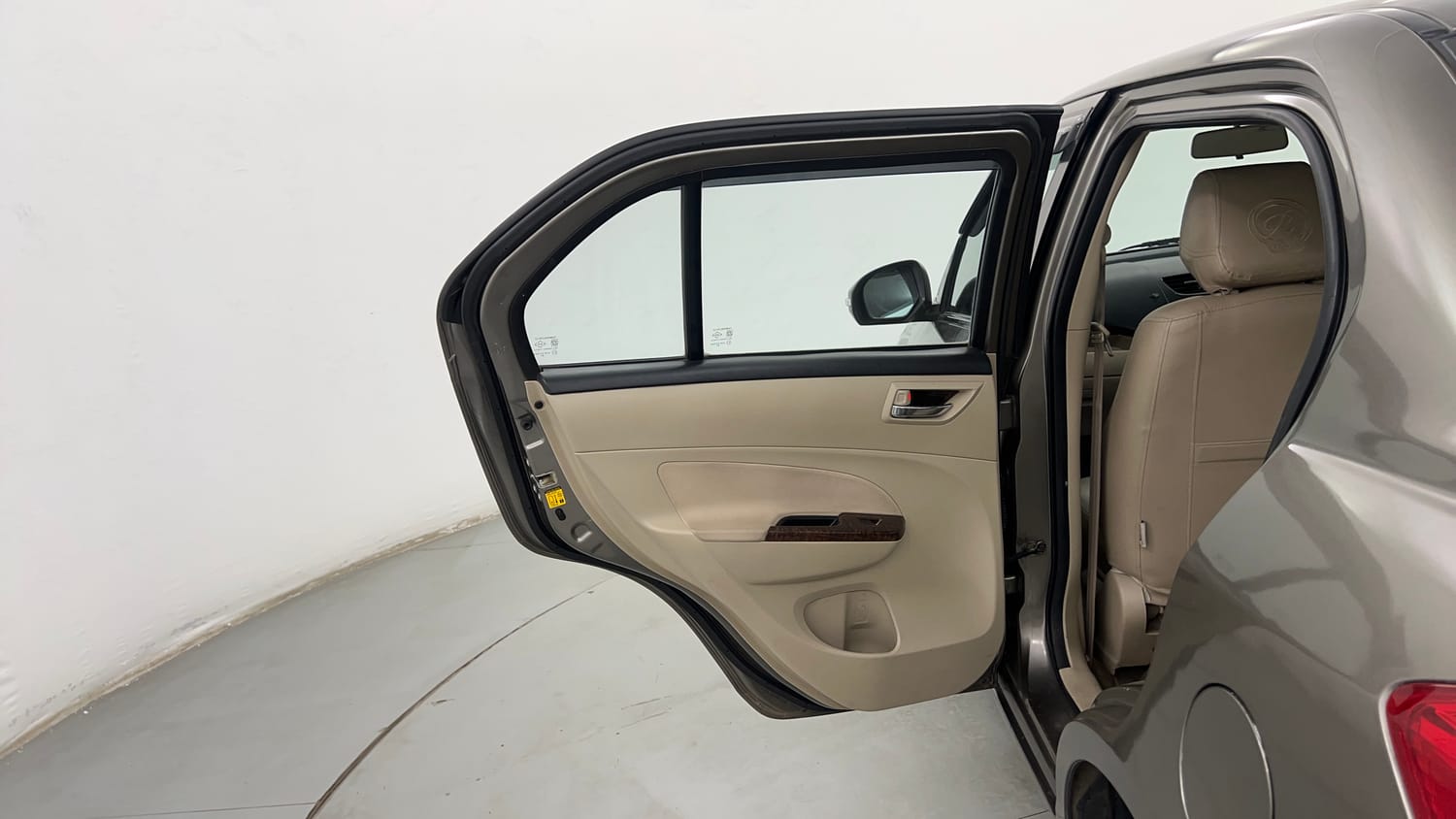 Used 2015 Maruti Suzuki Swift Dzire VXI Petrol Manual interior LEFT REAR DOOR OPEN VIEW