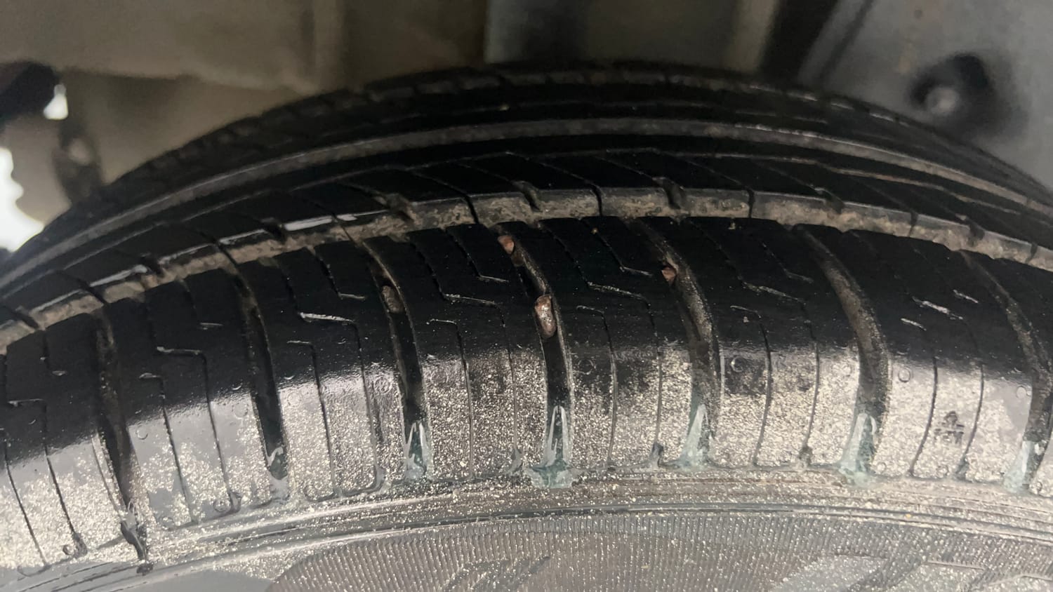 Used 2017 Tata Tiago Revotorq XZ Diesel Manual tyres RIGHT REAR TYRE TREAD VIEW