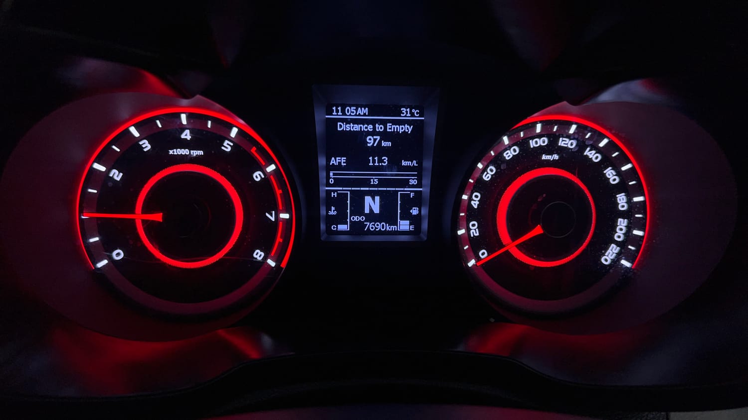 Used 2024 Mahindra XUV 300 W8 (O) 1.2 Petrol Petrol Manual interior CLUSTERMETER VIEW