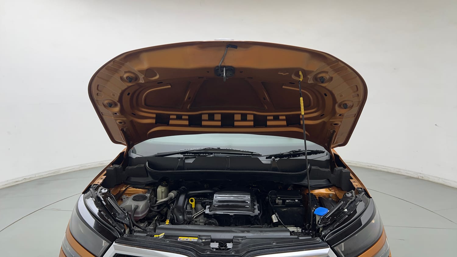 Used 2021 Skoda Kushaq Active 1.0 TSI MT Petrol Manual engine ENGINE & BONNET OPEN FRONT VIEW