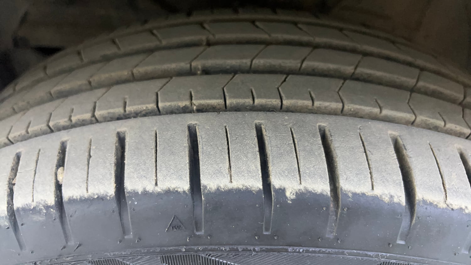 Used 2024 Maruti Suzuki Baleno Zeta AGS Petrol Automatic tyres LEFT FRONT TYRE TREAD VIEW