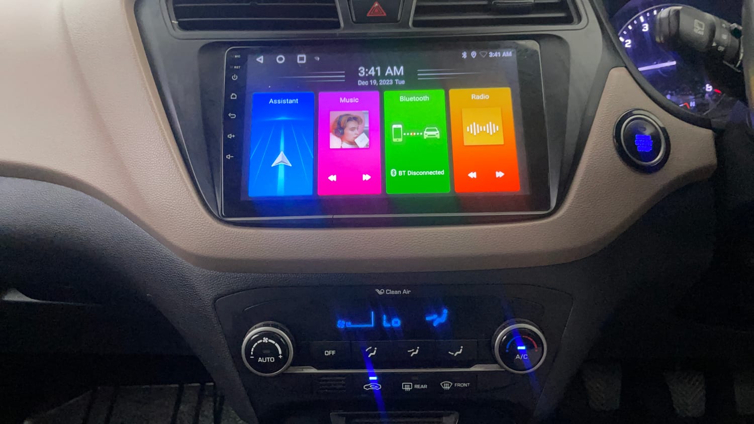 Used 2017 Hyundai Elite i20 Asta 1.2 (O) Petrol Manual interior MUSIC SYSTEM & AC CONTROL VIEW