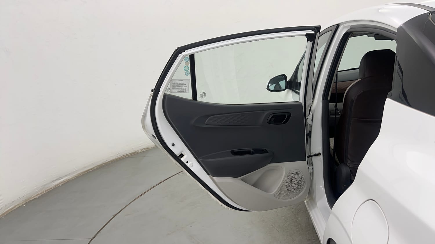 Used 2021 Hyundai Aura S 1.2 CNG Cng Manual interior LEFT REAR DOOR OPEN VIEW