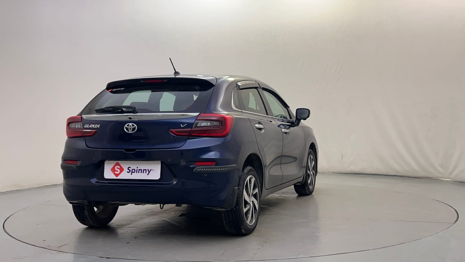 Used 2023 Toyota Glanza V AMT Petrol Automatic exterior RIGHT REAR CORNER VIEW