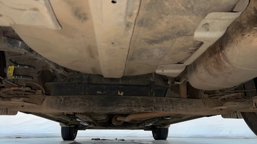 Used 2022 Hyundai Aura SX Plus 1.2 AMT Petrol Petrol Automatic extra REAR UNDERBODY VIEW (TAKEN FROM REAR)