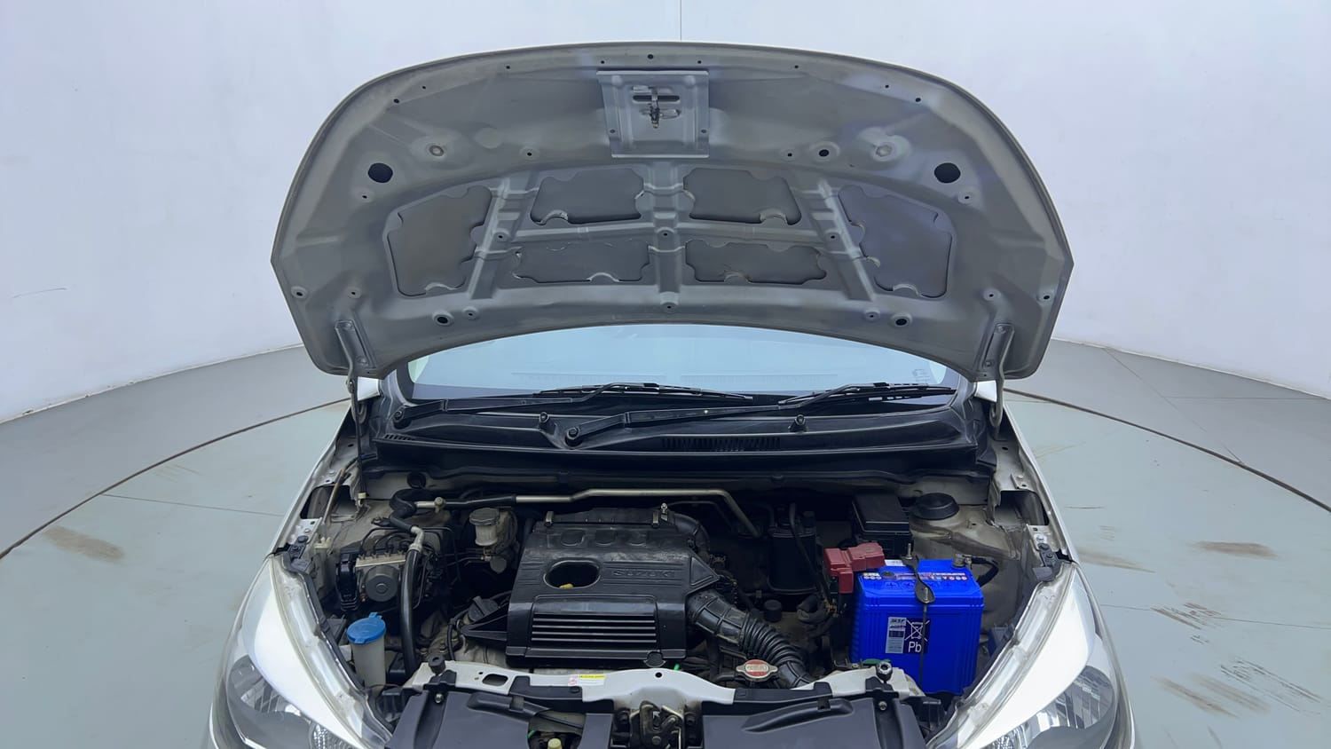 Used 2017 Maruti Suzuki Celerio ZXI (O) AMT Petrol Automatic engine ENGINE & BONNET OPEN FRONT VIEW