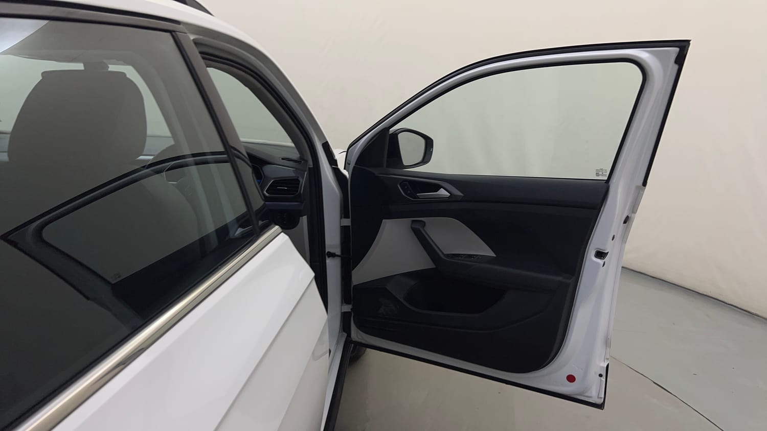 Used 2023 Volkswagen Taigun Topline 1.0 TSI AT Petrol Automatic interior RIGHT FRONT DOOR OPEN VIEW