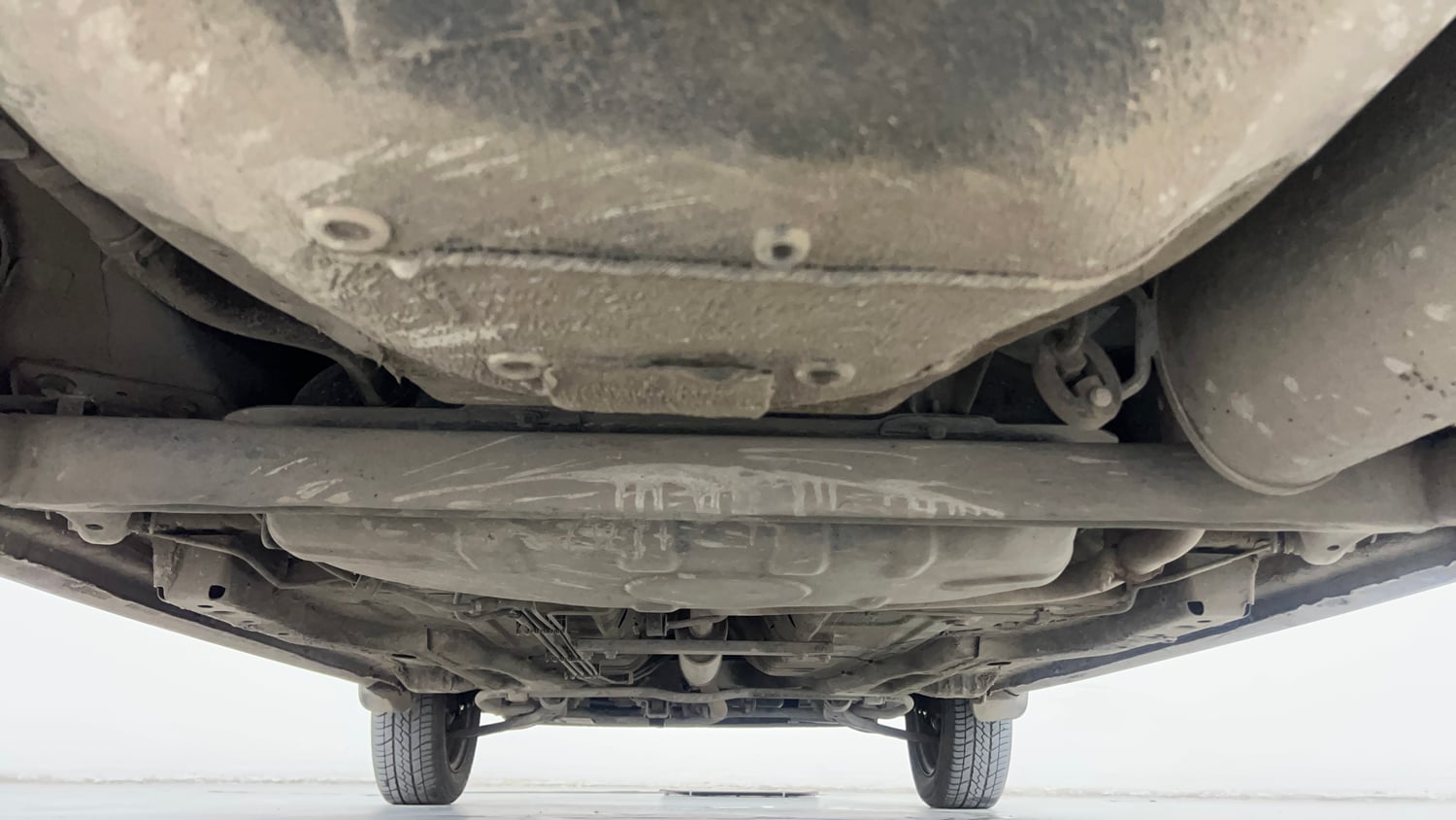 Used 2017 Tata Tiago Revotron XT Petrol Manual extra REAR UNDERBODY VIEW (TAKEN FROM REAR)
